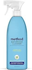 Method Bathroom Cleaner review Eucalyptus Mint fights grime and removes mold stains