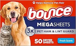 81DMfuL6vKL.__AC_SX300_SY300_QL70_ML2_ Review of Bounce Pet Hair and Lint Guard Dryer Sheets Effectiveness