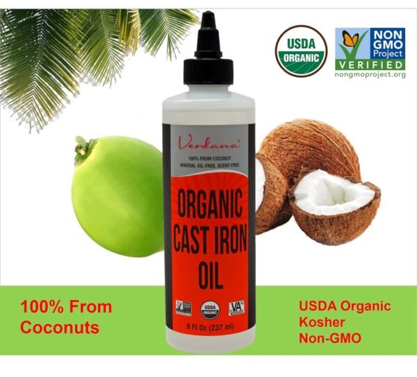 81Rqjipg7DL._SL1500_ Review of Verdana Cast Iron Seasoning Oil Organic Coconut-Based Cleaner and Rust Preventer