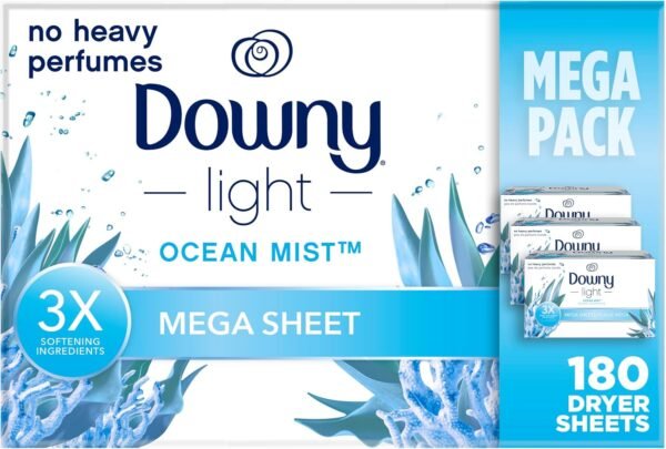 81SQjSXFa0L._AC_SL1500_ Downy Light Dryer Sheets Review Ocean Mist Scent with 4-in-1 Benefits